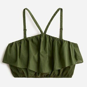 New J. Crew Ruffle halter top